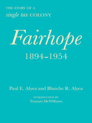 cover image of Fairhope, 1894–1954